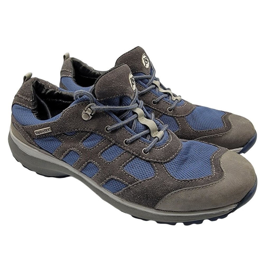 Josef Seibel Top Dry Tex Gray Blue Low Top Lace Up Outdoors Shoes Size 42